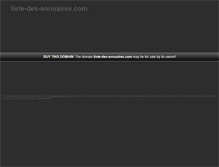 Tablet Screenshot of liste-des-annuaires.com